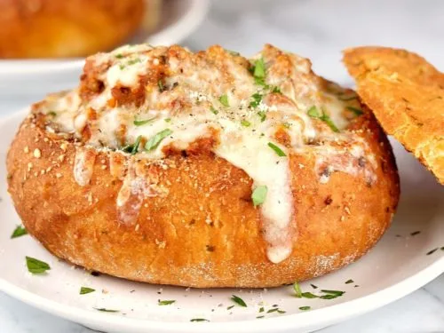 Chicken Alfredo Bread Bowl Recipe