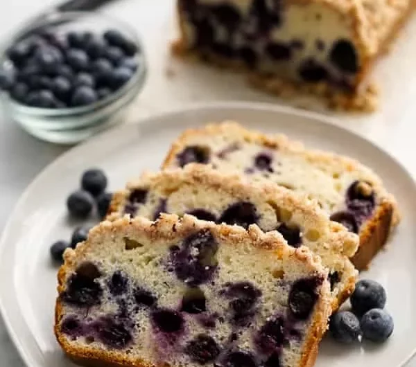 Blueberry Bread Recipe With Crumb Topping