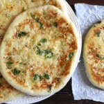 Cheesy Garlic Naan Bread Recipe