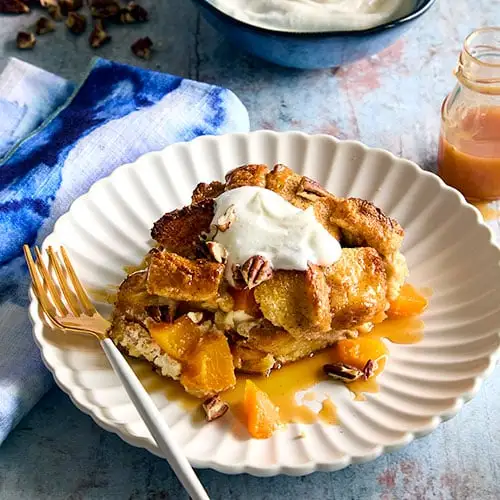 Peach Bread Pudding Recipe