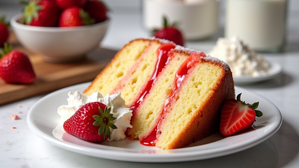 bake strawberry poke cake