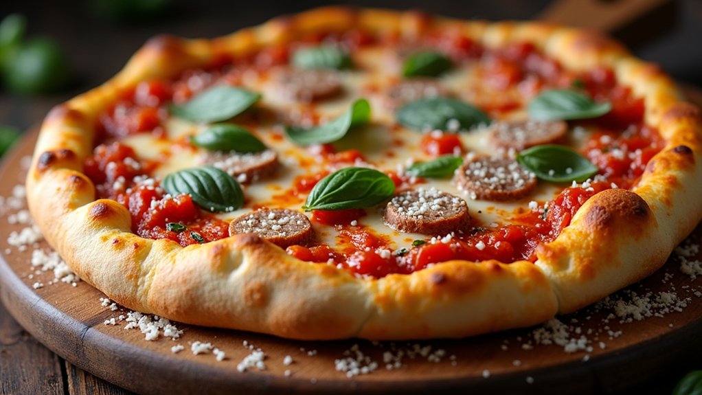 chicago style deep dish pizza