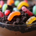 chocolate dessert with cookies