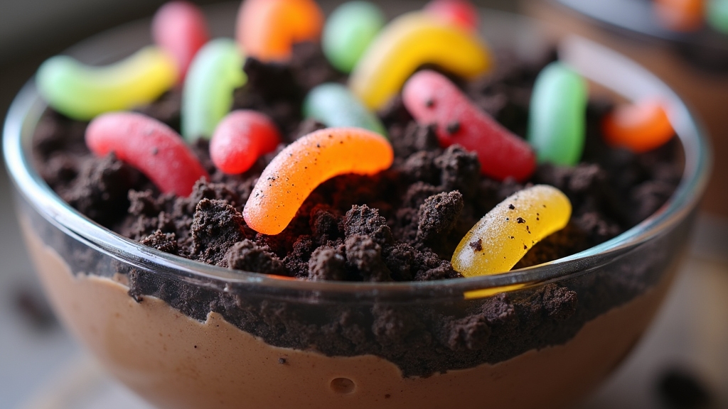 Dirt Cake Recipe chocolate dessert with cookies