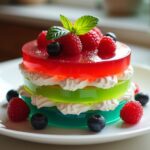 colorful layered dessert recipe