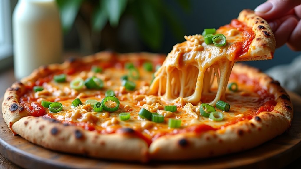 creative buffalo chicken pizza