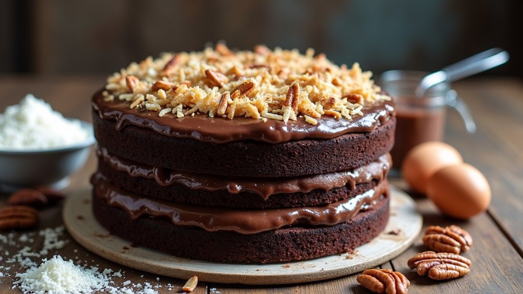 decadent layered chocolate cake