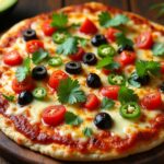 delicious homemade mexican pizza