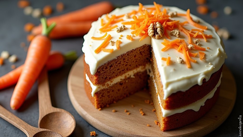 deliciously spiced carrot cake