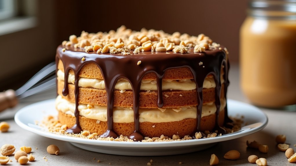 delightful peanut butter cake