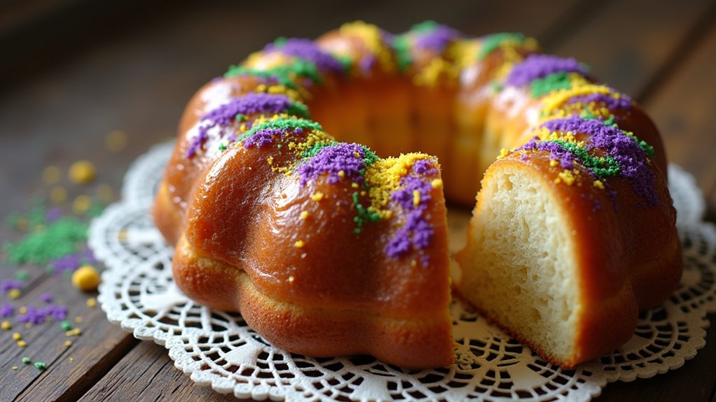 festive homemade king cake