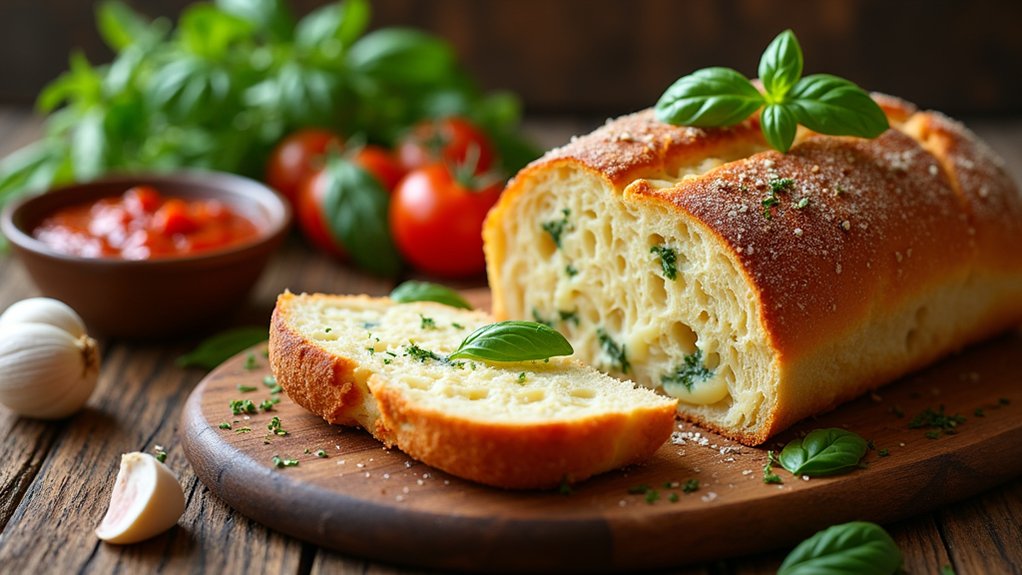 homemade cheesy pizza bread