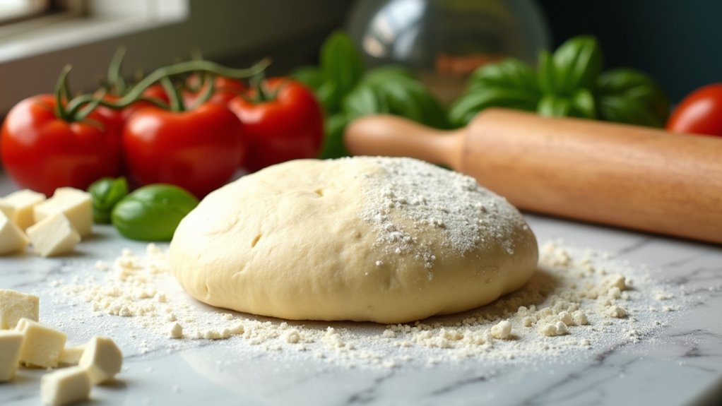 homemade chewy pizza dough