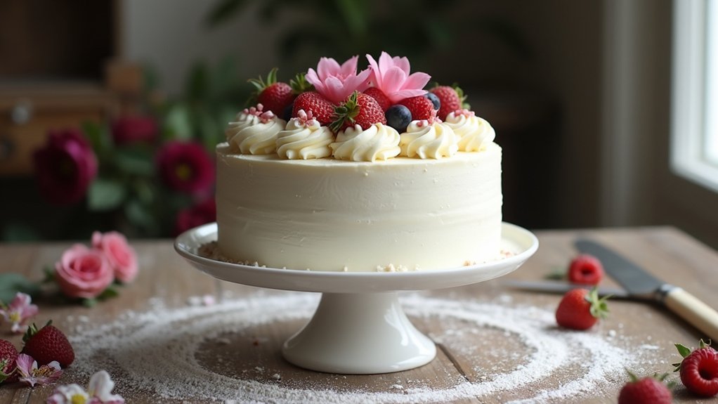 light fluffy white cake