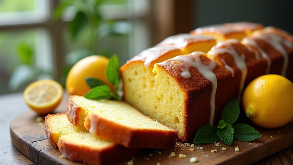 moist citrus flavored pound cake