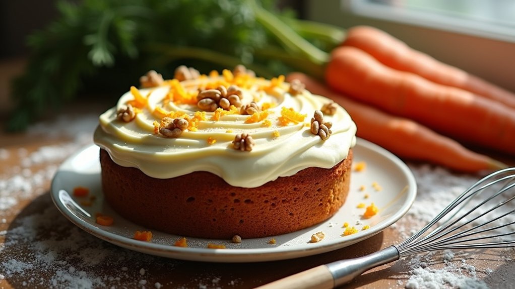 moist spiced carrot cake