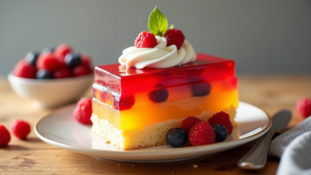 nutritional content of jello cake