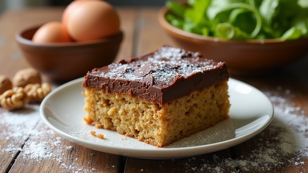 nutritional details for cake