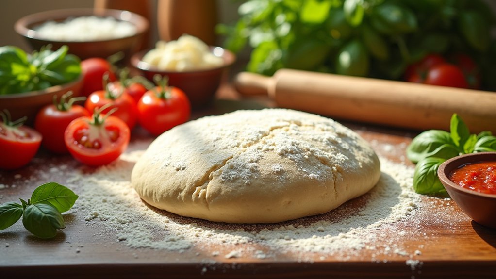 preheat oven knead dough