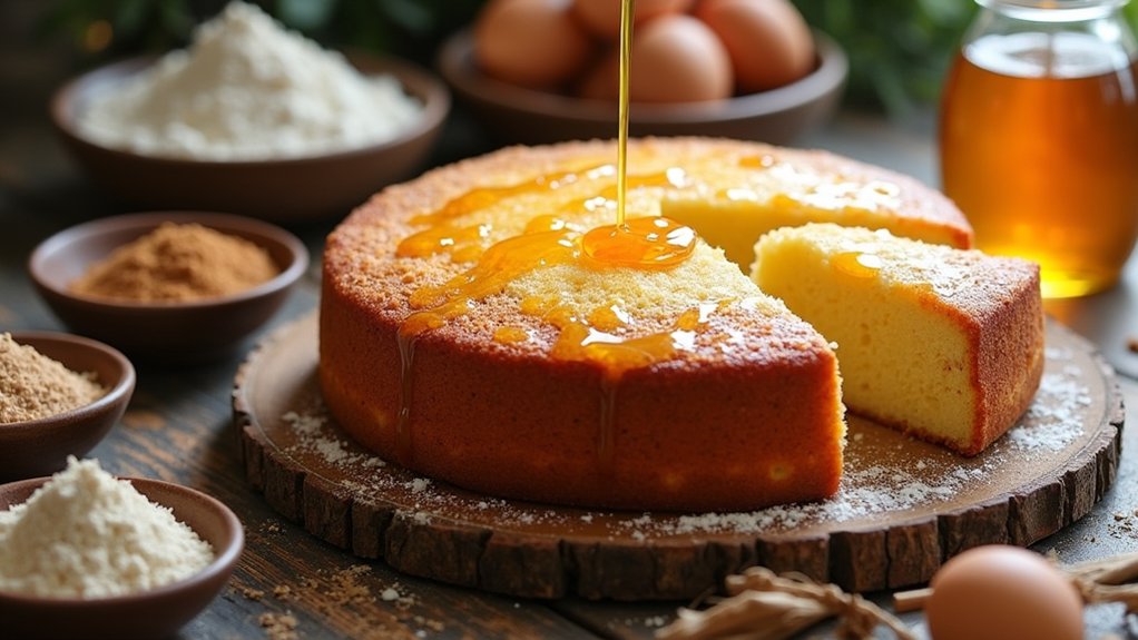 sweet moist honey cake