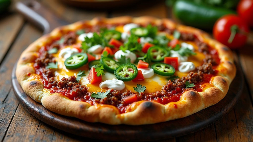taco inspired pizza recipe