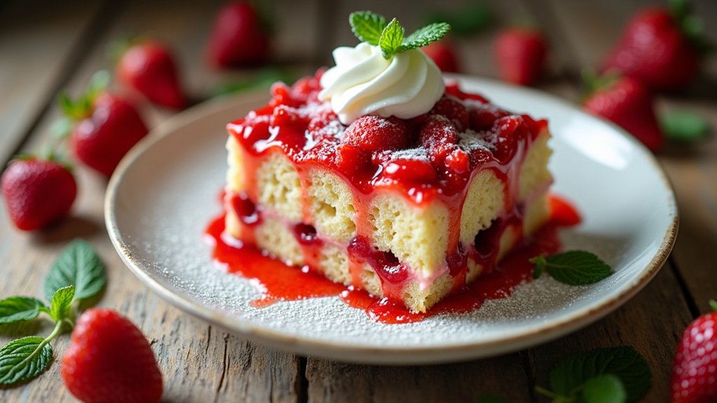 versatile strawberry poke cake