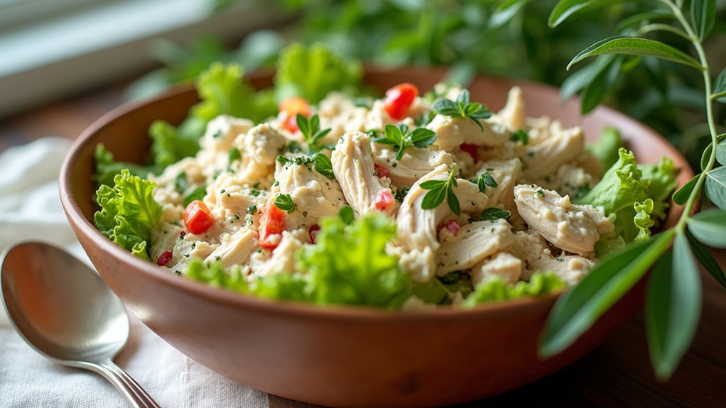 chicken salad cooking process