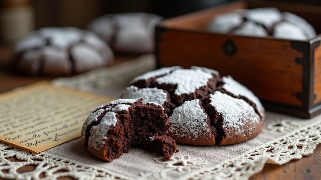 chocolate crinkle cookie history