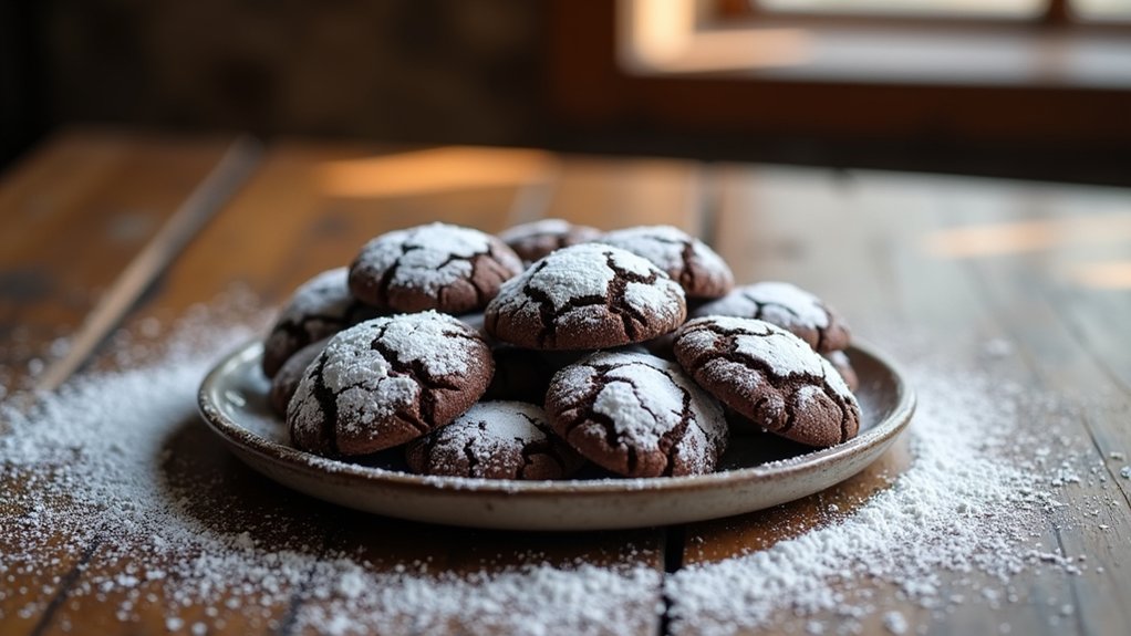 chocolate crinkle cookie variations