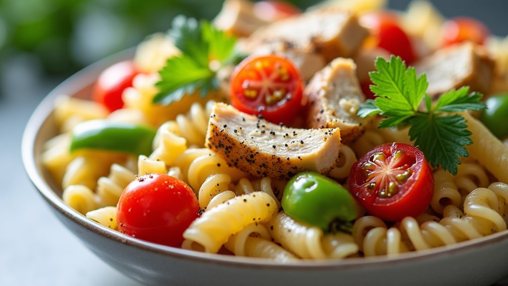 cooking chicken pasta salad