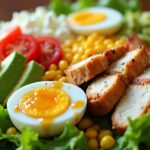 crisp salad with toppings