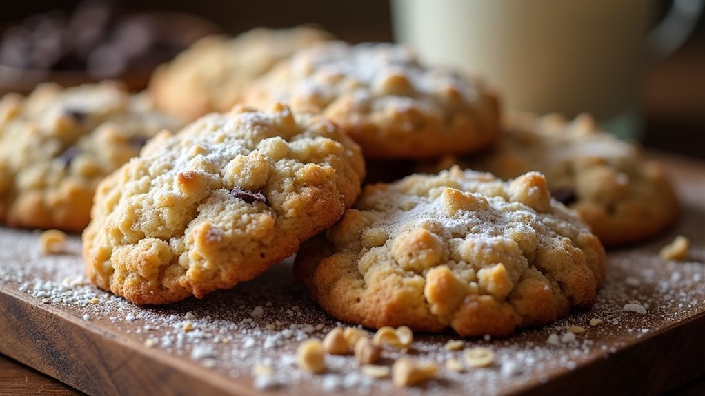 delightful chewy crumble cookies