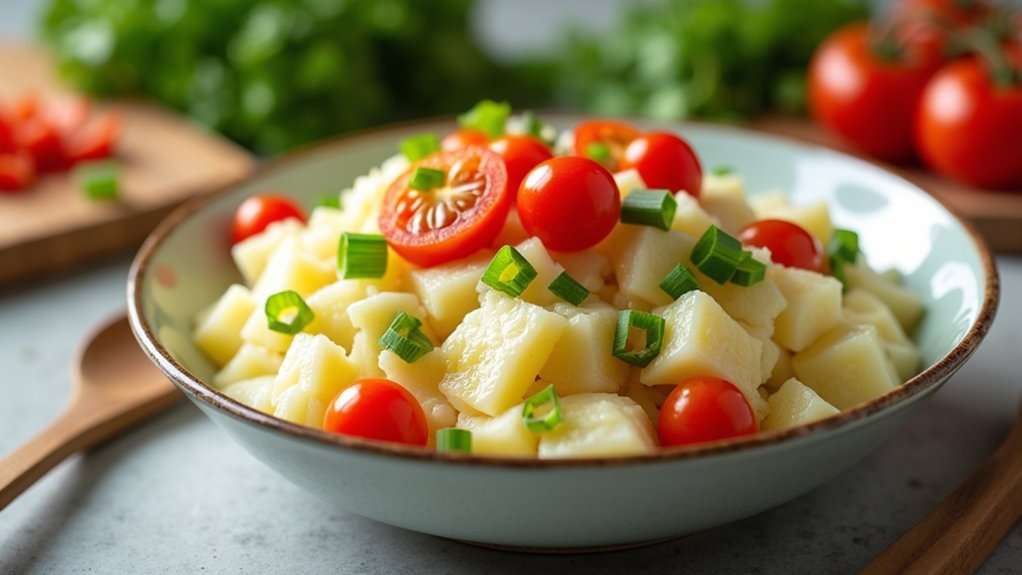 prepare creamy potato salad