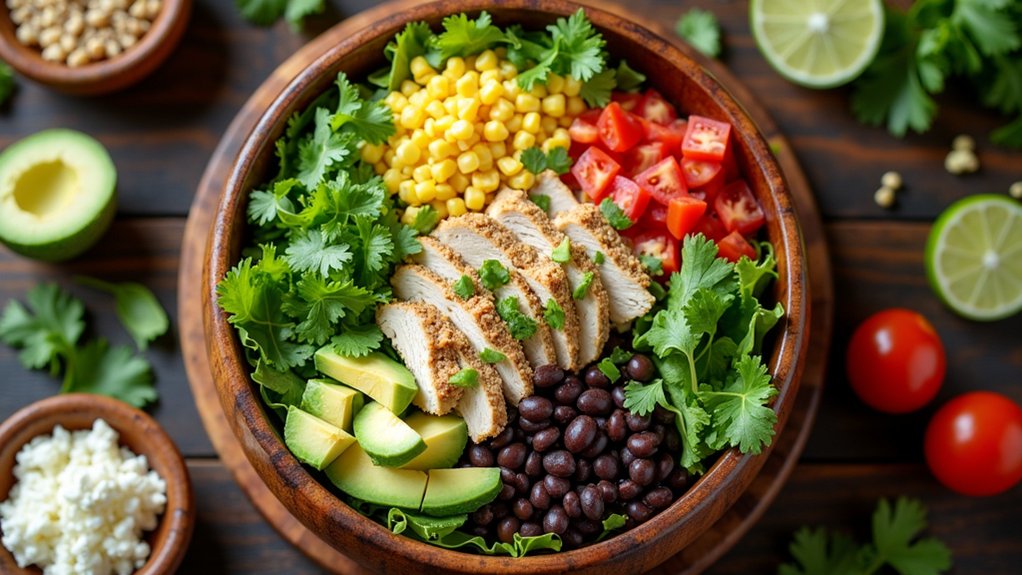 preparing chicken and vegetables