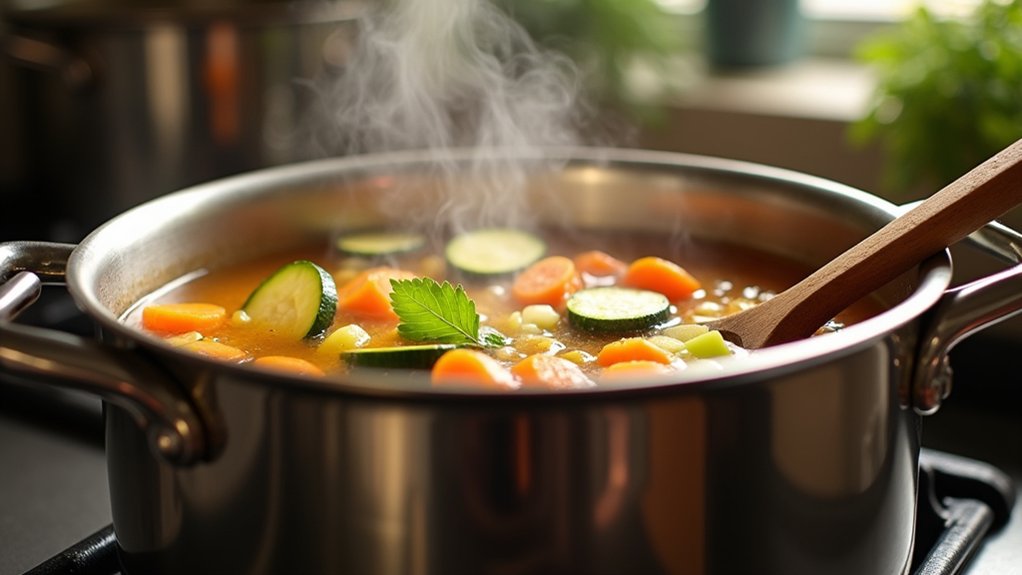 add broth and seasonings