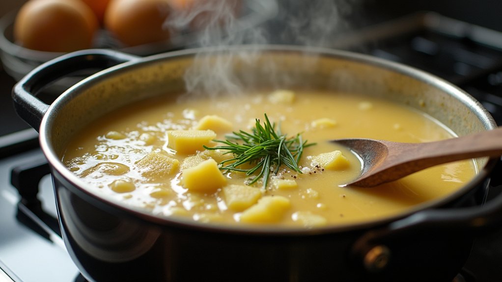 add broth and seasonings