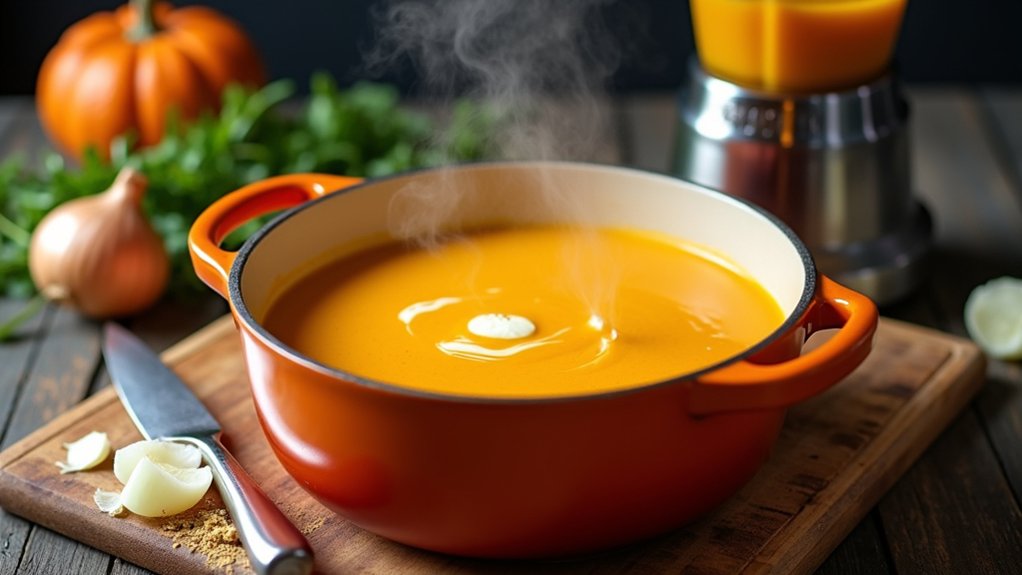 blend pumpkin until smooth