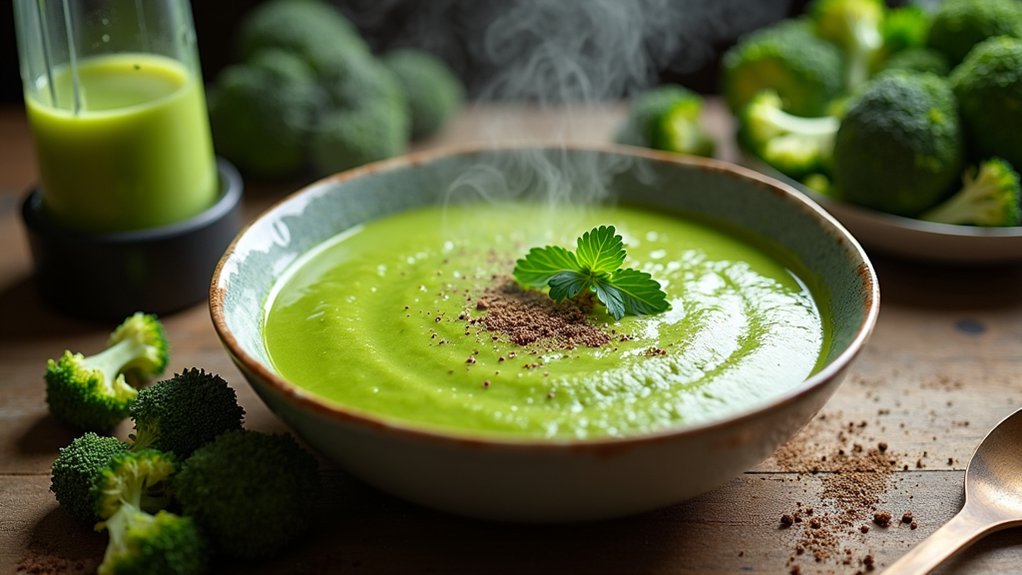 blend soup until smooth