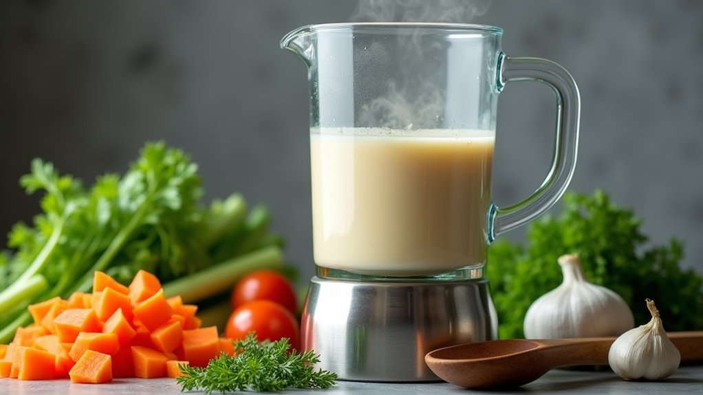 blend soup until smooth