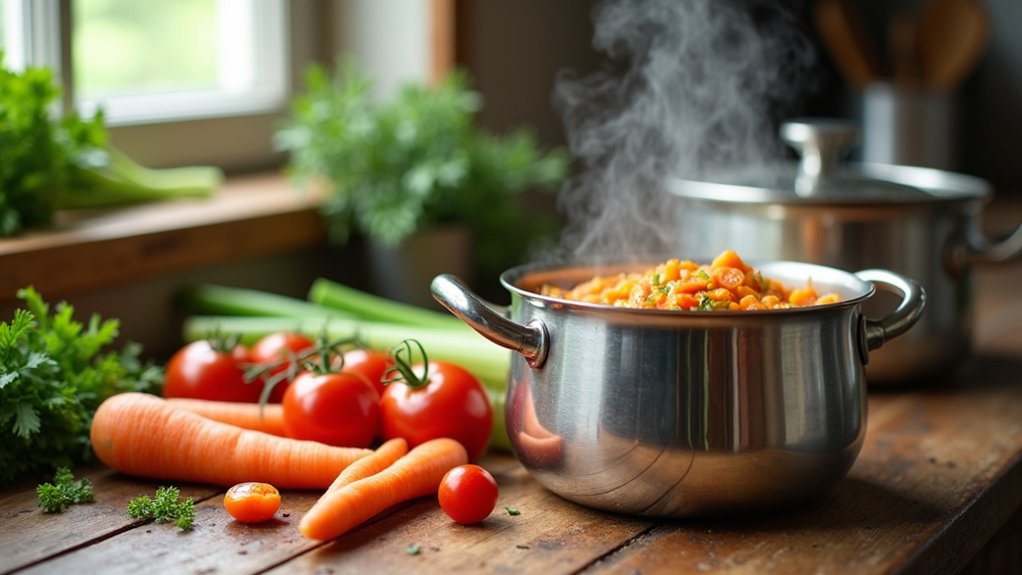 blend soup until smooth