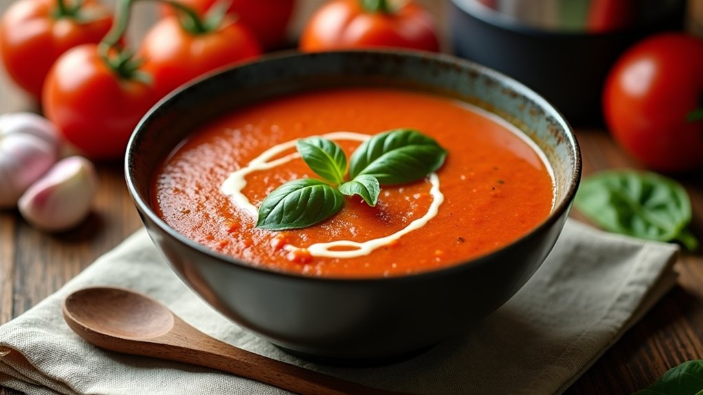 blend soup until smooth