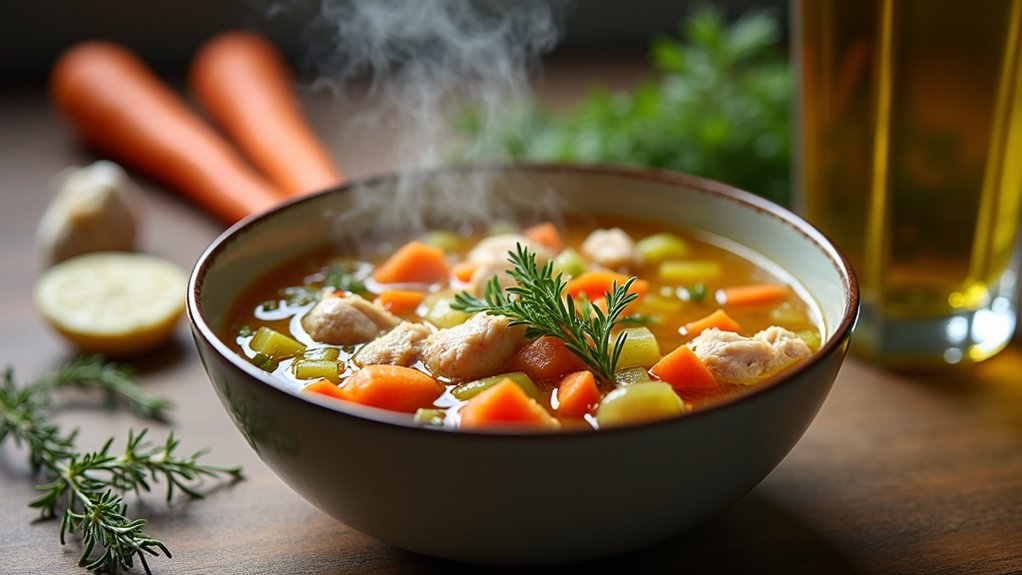 blend soup until smooth