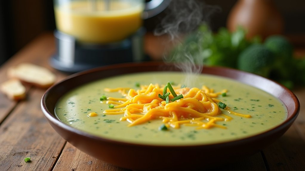 blend soup until smooth