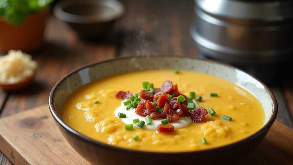 blend soup until smooth