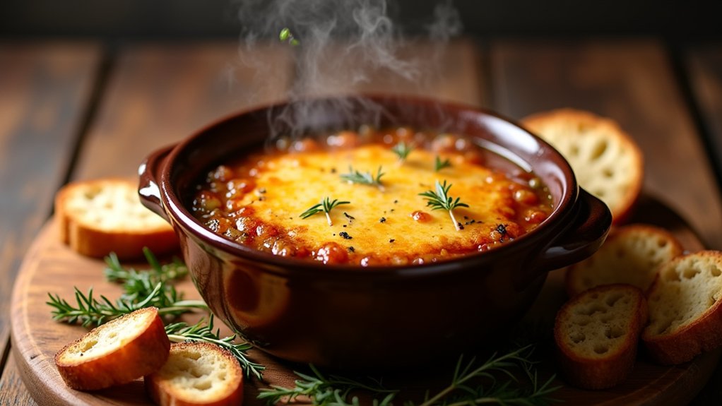 broil cheese until bubbly