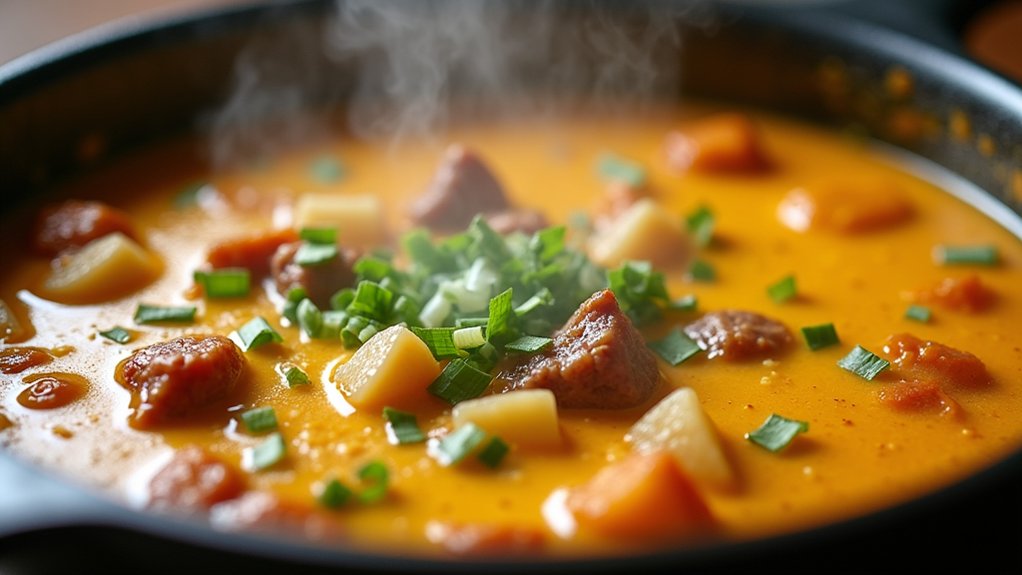 broth and cheese transformation