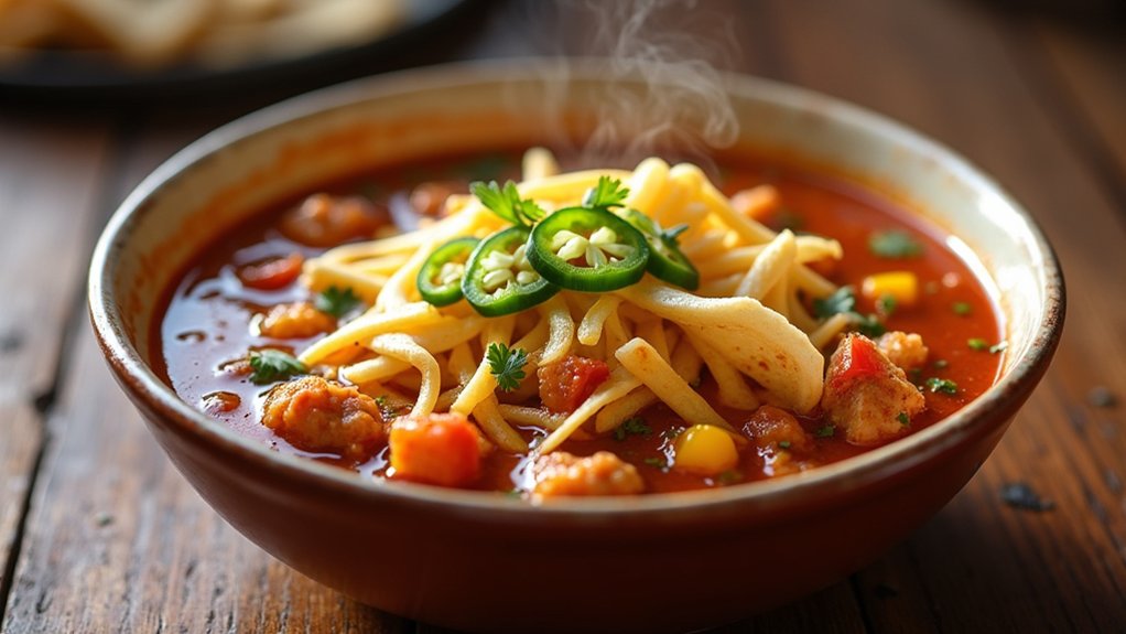 cheese and tortilla topping