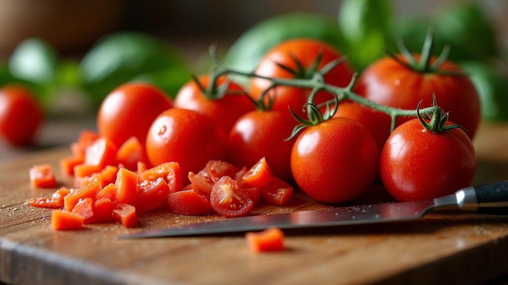 chop tomatoes finely for flavor