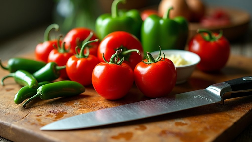 chop vegetables for flavor