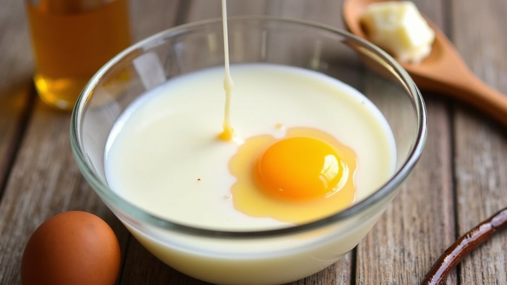 combine buttermilk eggs whisk